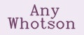 Any Whotson