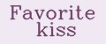 Favorite kiss