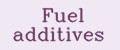 Fuel additives