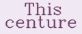 This centure
