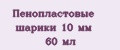 Аналитика бренда Пенопластовые шарики 10 мм 60 мл на Wildberries