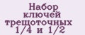 Набор ключей трещоточных 1/4 и 1/2