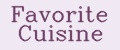 Favorite Cuisine