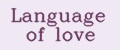 Language of love
