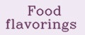 Food flavorings