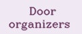 Door organizers