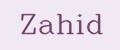 Zahid
