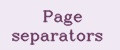 Page separators